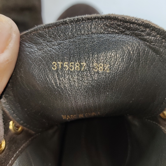 Prada Sport Brown Suede booties sz 38.5 - Picture 5 of 8